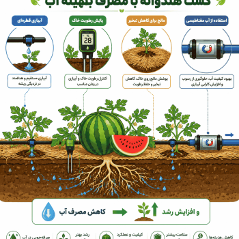 کشت هندوانه با آب مغناطیسی